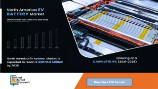 North America Electric Vehicle Battery Market Expected to Grow at CAGR 16.4% and