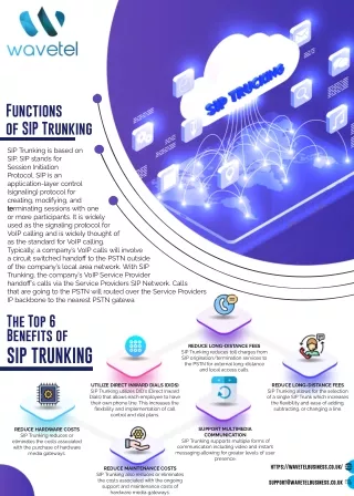 Top 6 Benifits of SIP Trunking