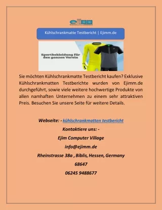Kühlschrankmatte Testbericht | Ejimm.de