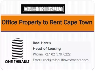 Office Property to Rent Cape Town