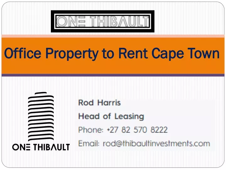 office property to rent cape town