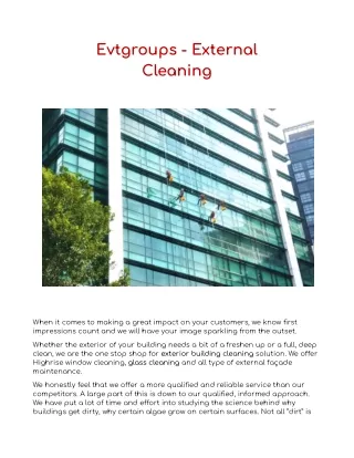 evtgroups external cleaning