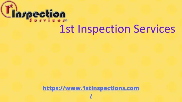 1st inspection services