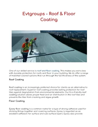 Evtgroups - Roof & Floor