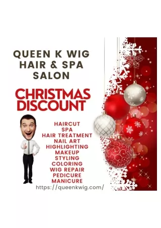Get Discount on Christmas on Hair, Makeup, & Spa Service