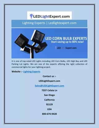 lighting experts ledlightexpert com