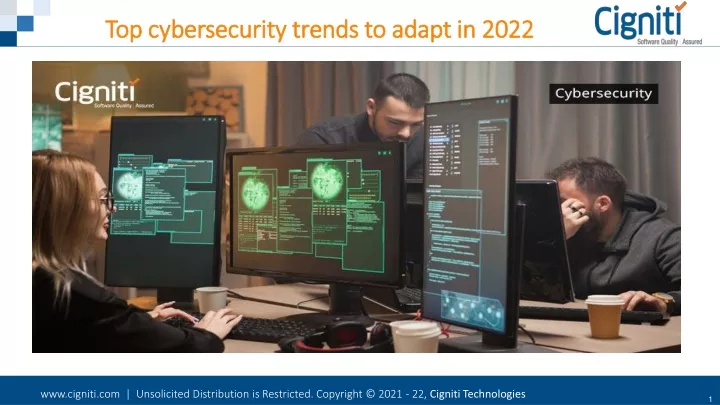 top cybersecurity trends to adapt in 2022