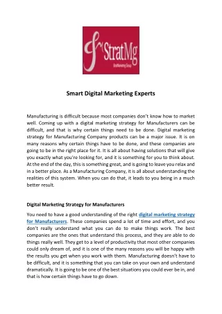 smart digital marketing experts