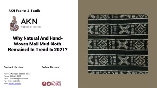 History of Mud Cloth & Fashion Trends of 2021, Read Here!