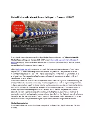 global polyamide market research report forecast