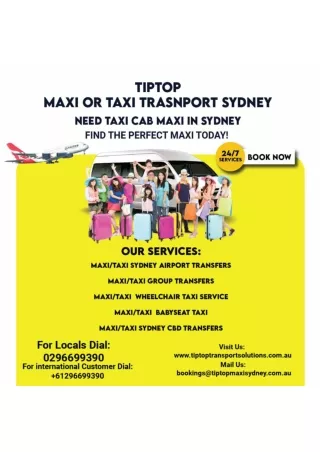 Maxi Cab Booking | Hire Taxi Service