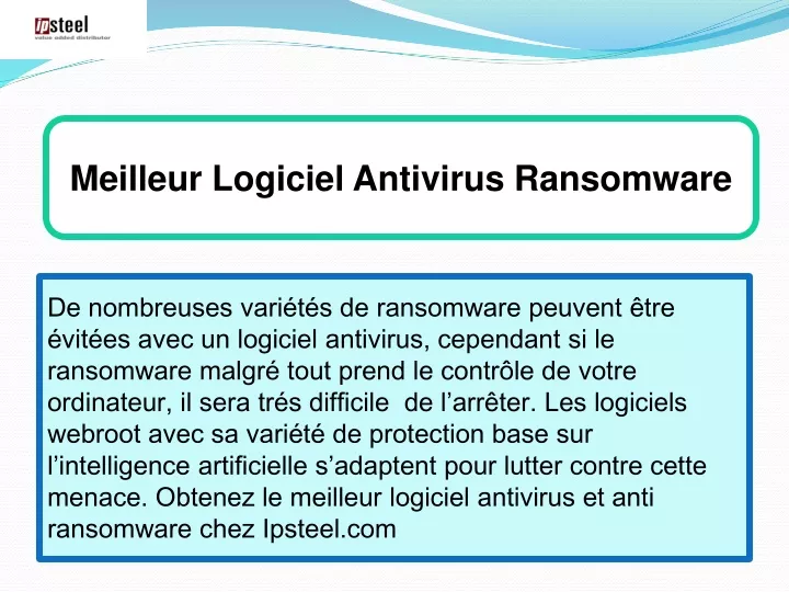 meilleur logiciel antivirus ransomware