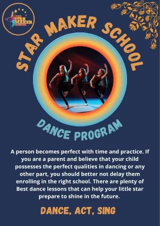 Learn For Dance Programs With Professionals | Star Maker School