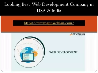 Looking Best  Web Development Company in USA & India