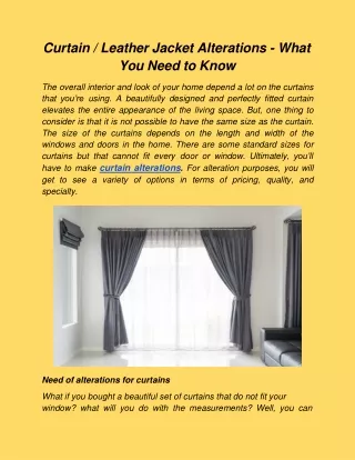 curtain leather jacket alterations what you need to know