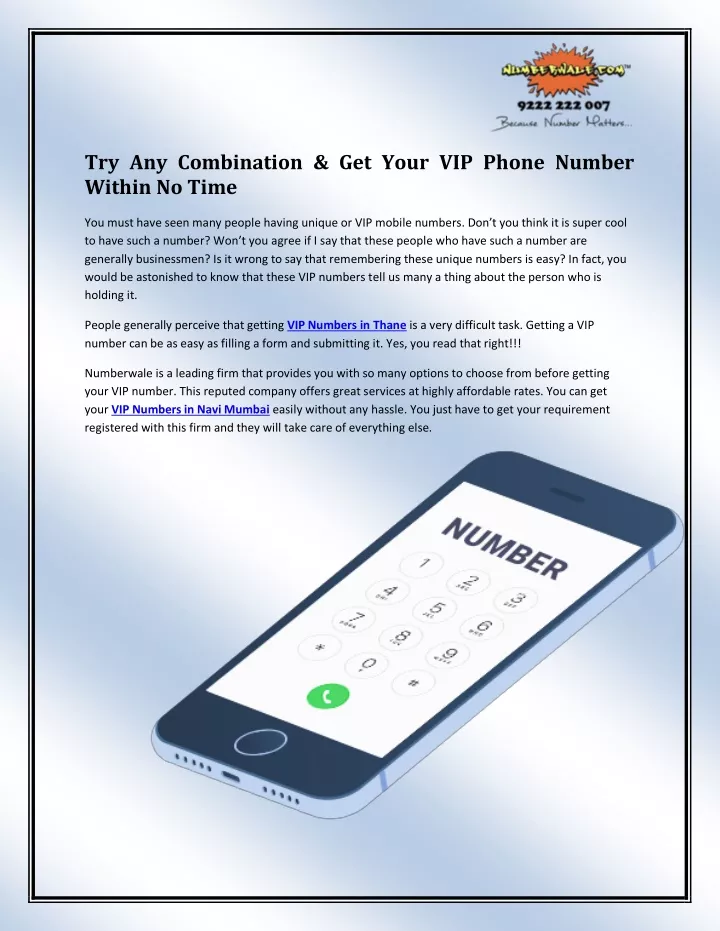 try any combination get your vip phone number