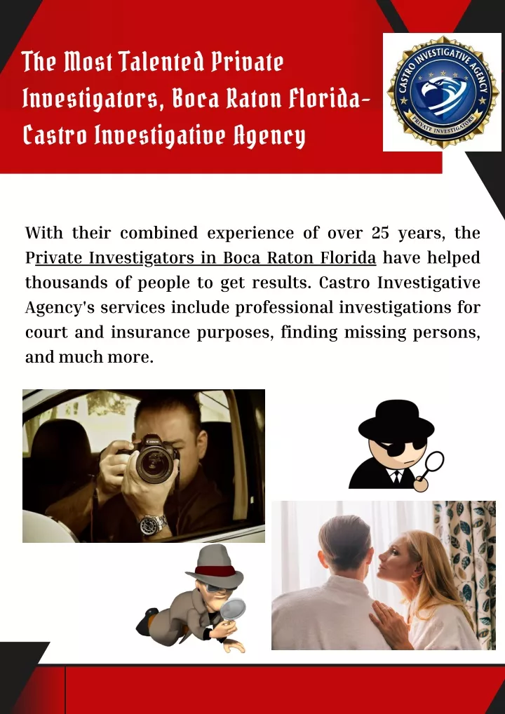 the most talented private investigators boca