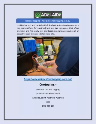 test and tagging adelaidetestandtagging com au
