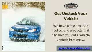 How to Get Your Unstuck Your Vehicle | Trac- Grabber|
