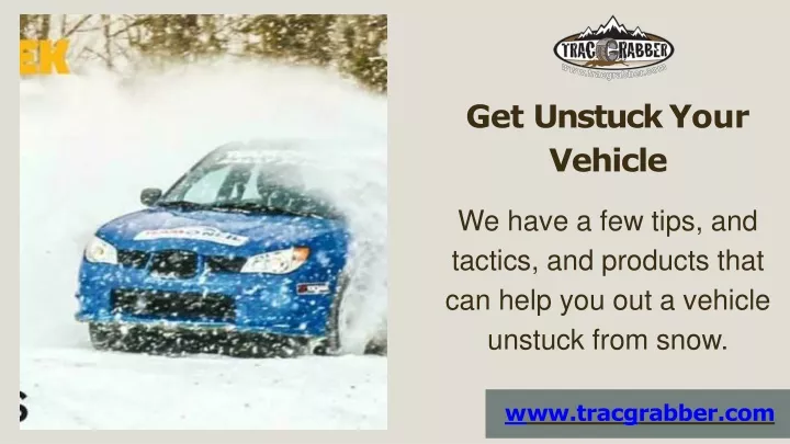 get unstuck your vehicle