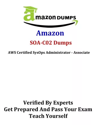 Best Tips to Pass the Amazon SOA-C02 Dumps PDF in One Try