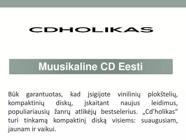 muusikaline cd eesti