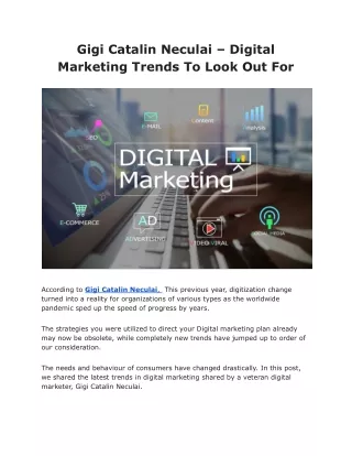 Digital Marketing Trends