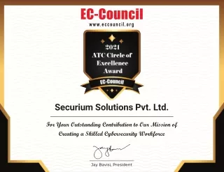Securium Solutions - ATC CIRCLE OF EXCELLENCE AWARD 2021