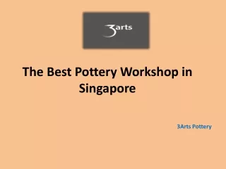 Best Pottery Workshop in Singapore