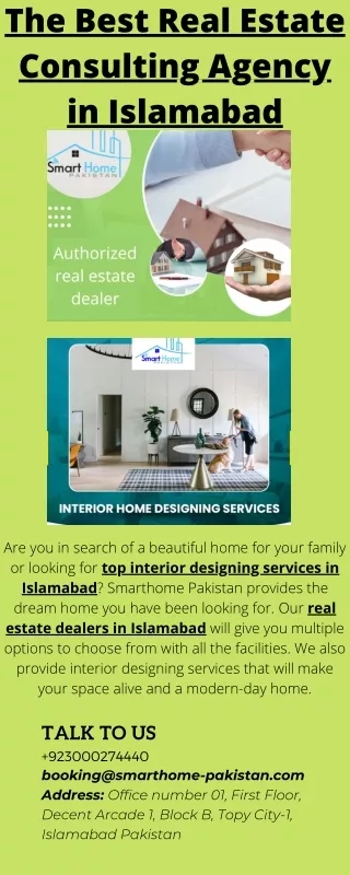 Real Estate Dealers and Interior Designers Islamabad