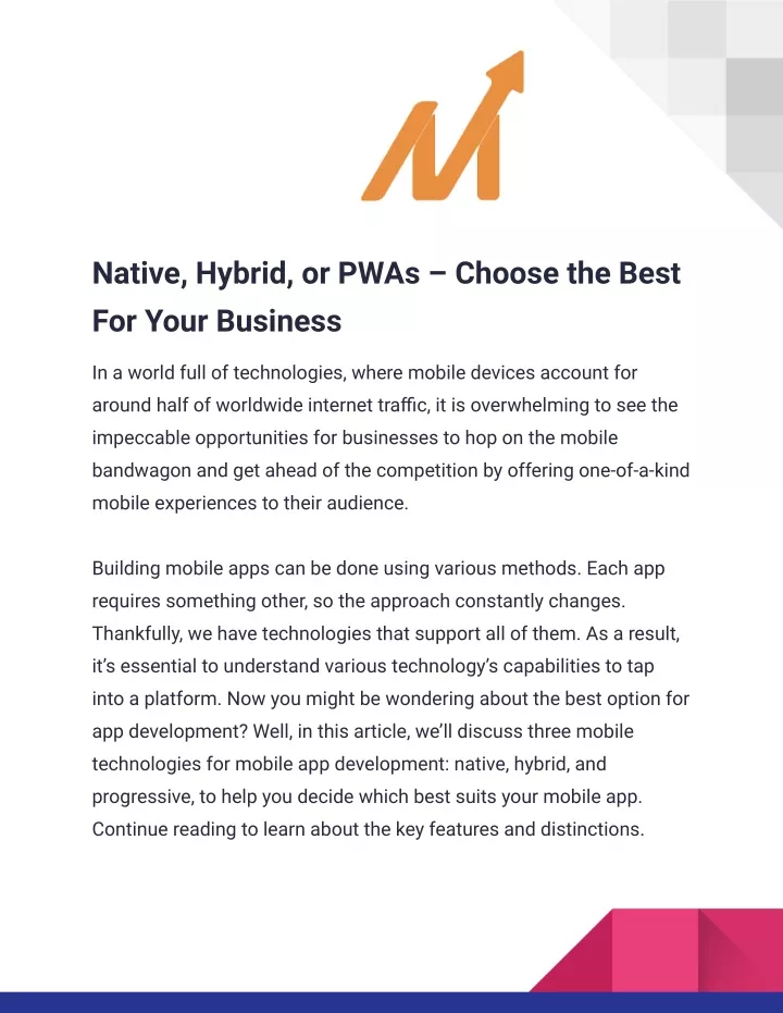 native hybrid or pwas choose the best for your