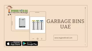 garbage bins uae