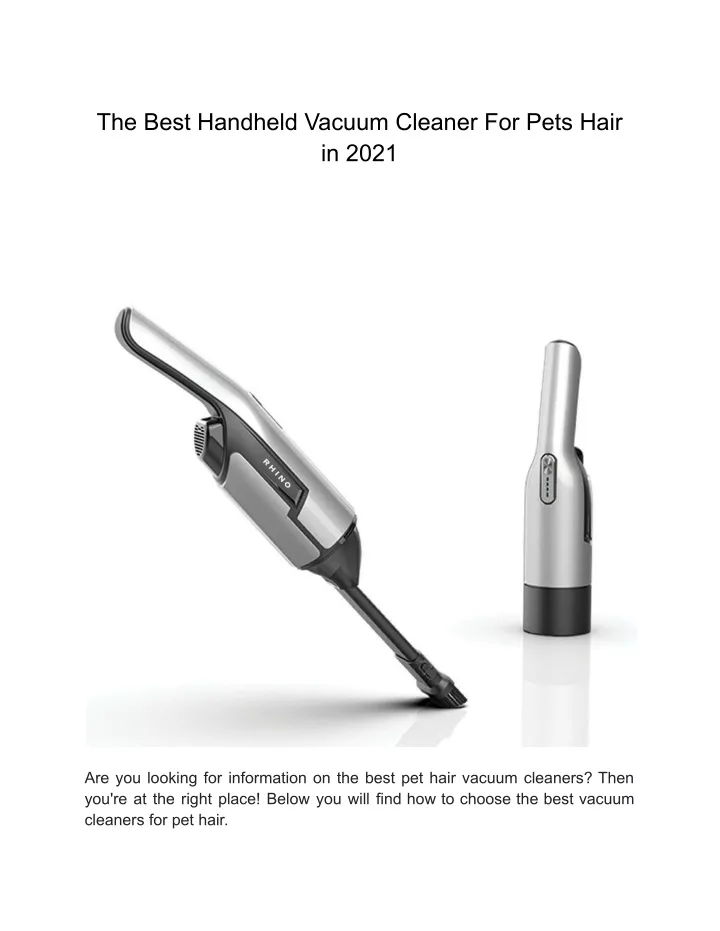 the best handheld vacuum cleaner for pets hair