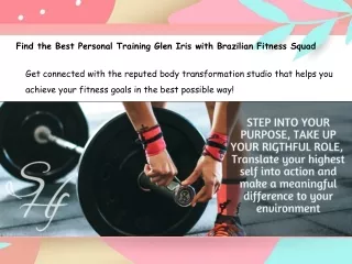 Find the Best Personal Training Glen Iris with Brazilian Fitness Squad