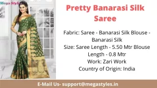 pretty banarasi silk saree