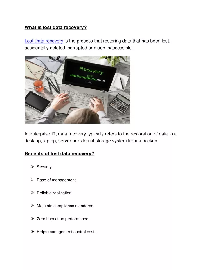 what is lost data recovery