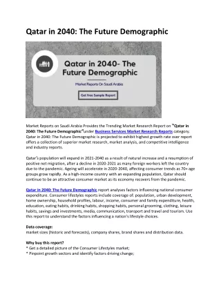 qatar in 2040 the future demographic