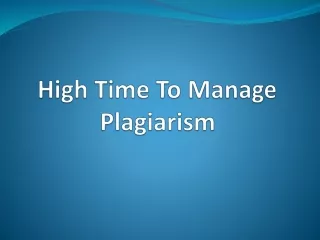 Trick to remove plagiarism