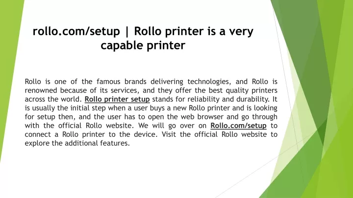 rollo com setup rollo printer is a very capable