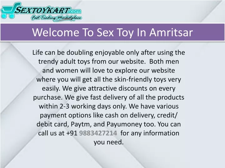 welcome to sex toy in amritsar