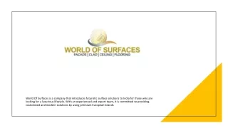 world of surfaces is a company that introduces