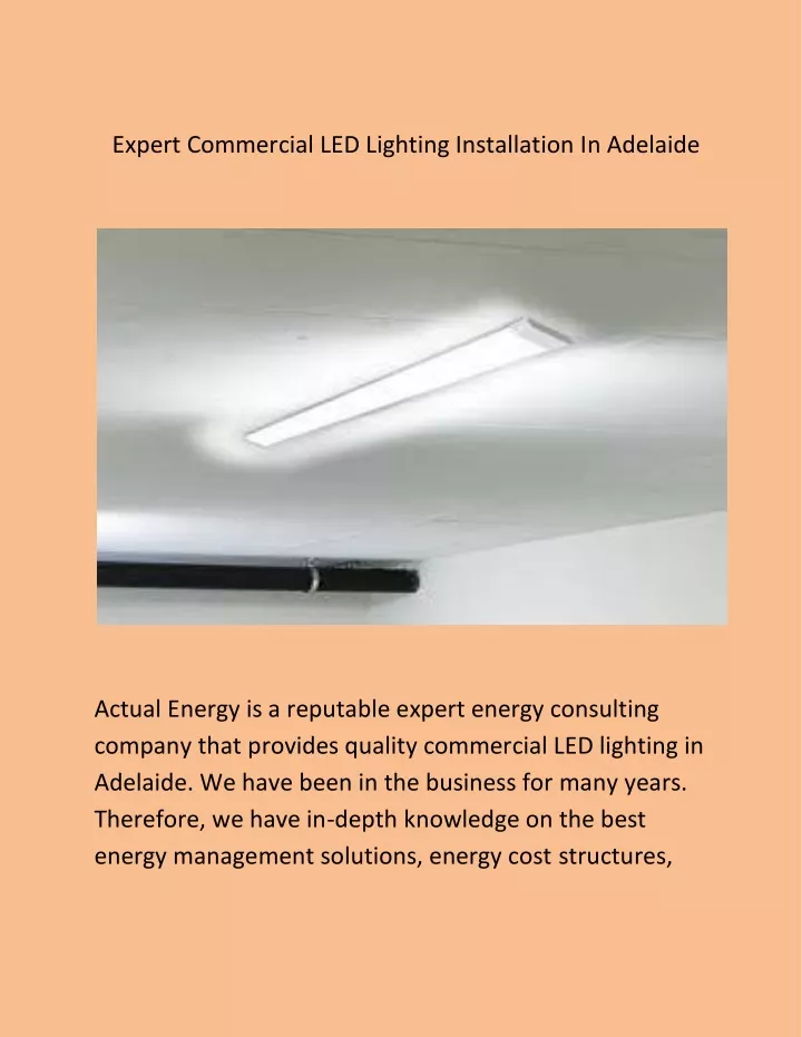 expert commercial led lighting installation