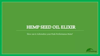 hemp seed oil elixir