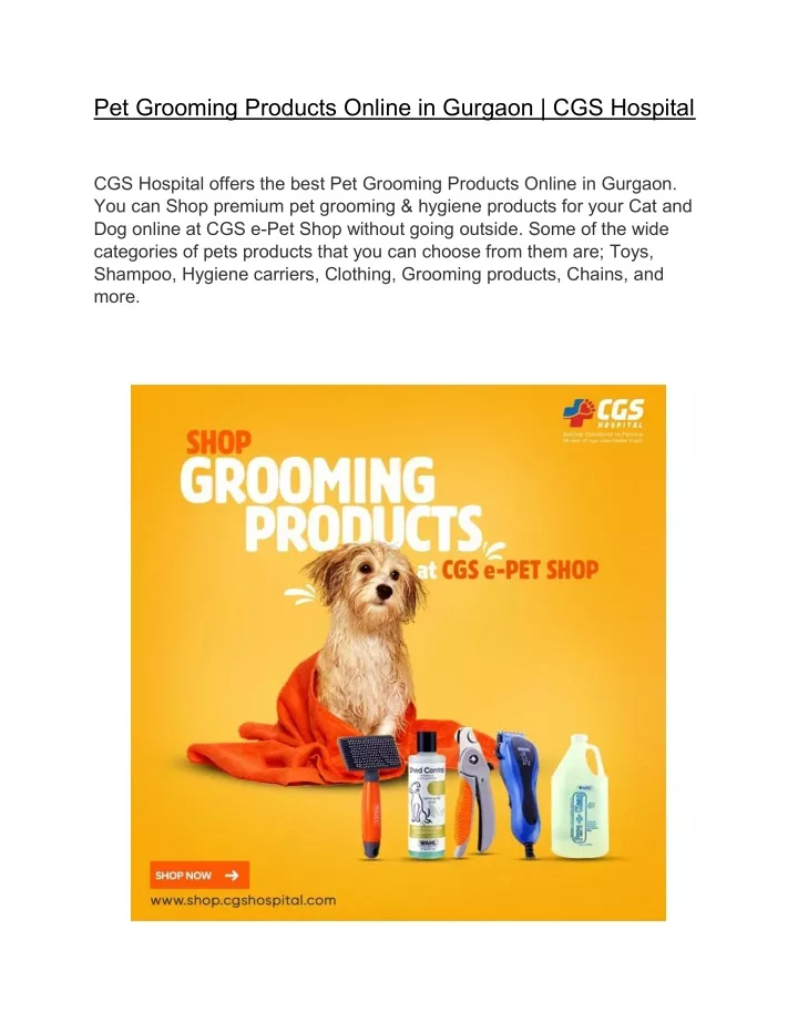 pet grooming products online in gurgaon