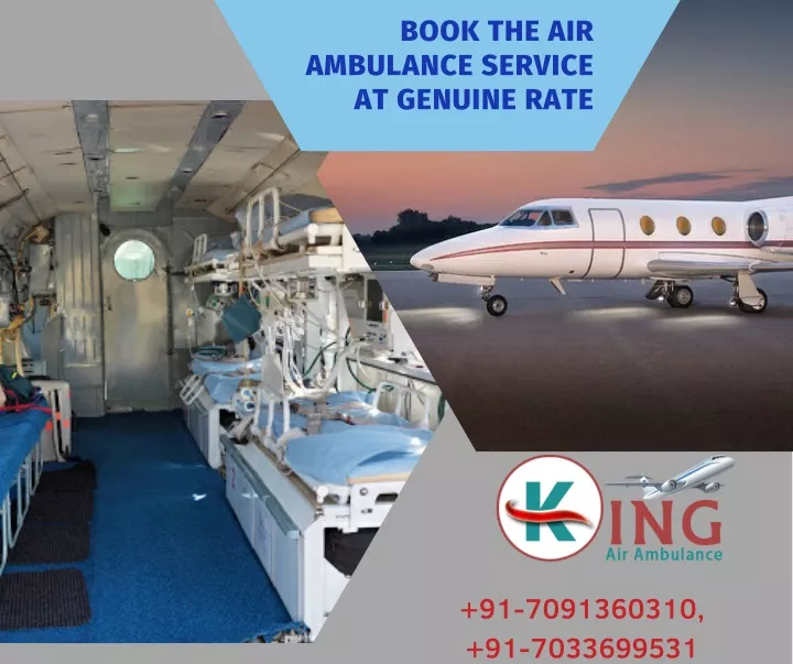 book the air ambulance service at genuine rate