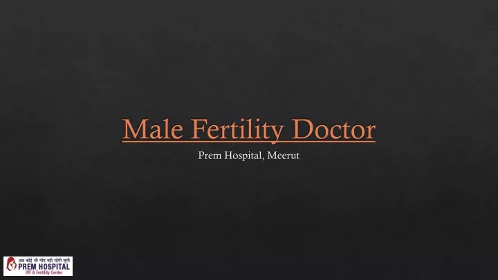 male fertility doctor