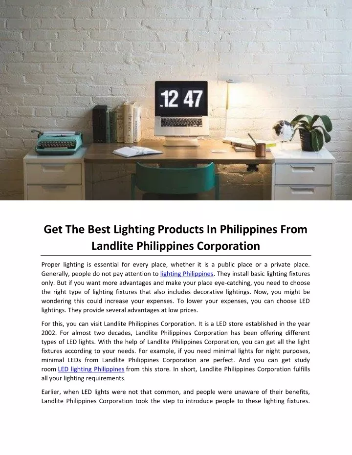 get the best lighting products in philippines