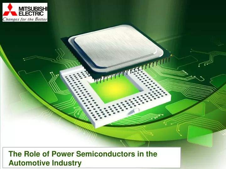 the role of power semiconductors in the automotive industry