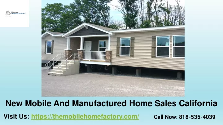 new m obile and manufactured home sales california