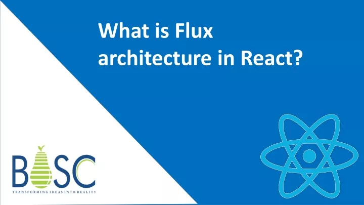 what is flux architecture in react
